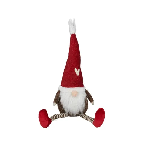 Santa Sitting Fabric | Red/Brown