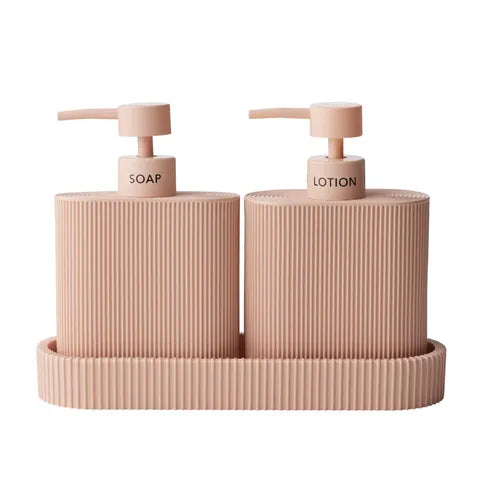 Sid S/2 Dispenser w Tray | Rose
