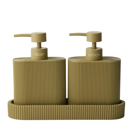 Sid S/2 Dispenser w Tray | Olive