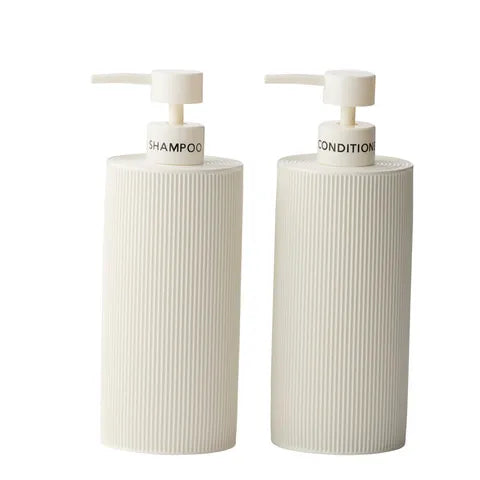 Sid 2 Piece Shampoo & Conditioner Dispenser Set | Ivory