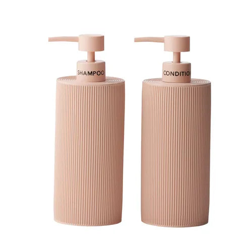 Sid 2 Piece Shampoo & Conditioner Dispenser Set | Rose