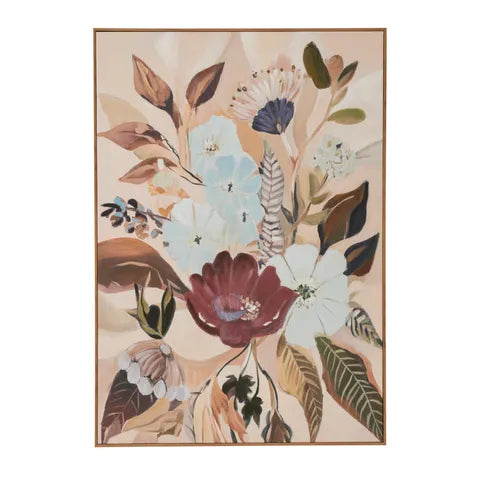 Alton Teak Frame Oil Painting