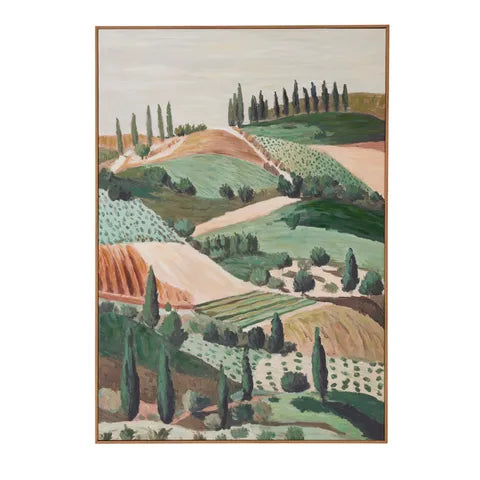 Salem Teak Frame Oil Painting