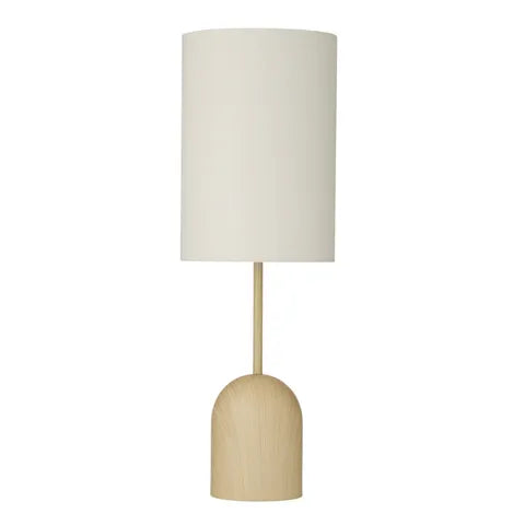 Guthrie Wood Look Table Lamp | Ivory