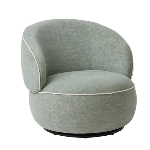 Grace Swivel Armchair | Sage/Ivory