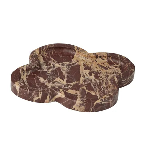 Abar Marble Tray | Claret