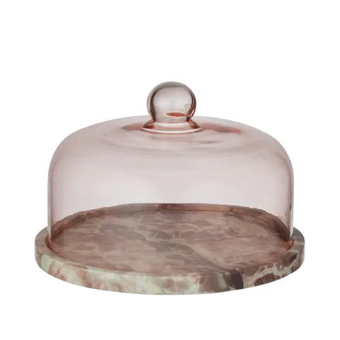 Andhi Marble & Glass Cake Dome