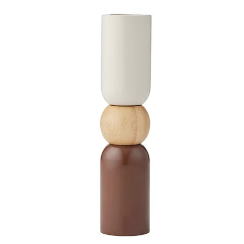 Attica Wood Salt & Pepper Grinder | Ivory/Chocolate
