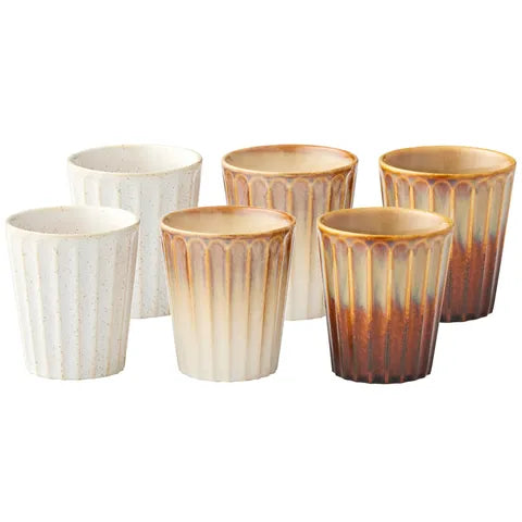 Vail Ceramic Latte Cup Set | Natural