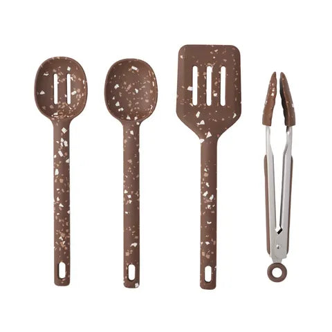 Gem 4pc Silicone/SS Tool Set | Cocoa