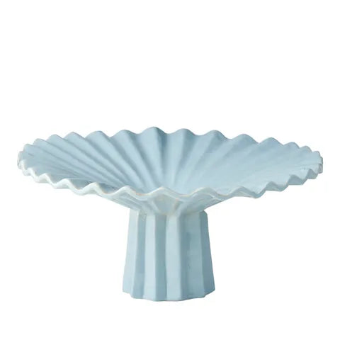 Isabel Ceramic Footed Bowl | Denim
