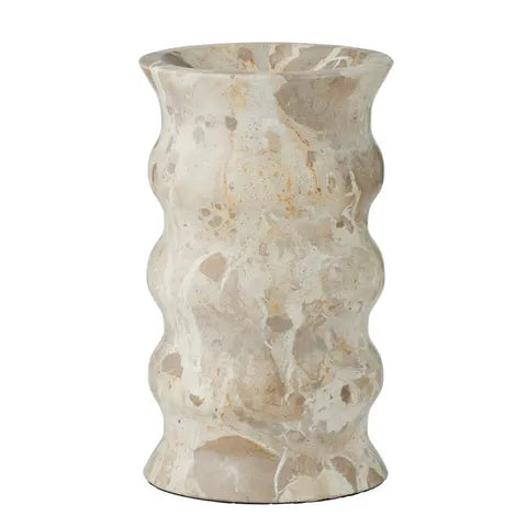Vito Marble Vase | Chocolate