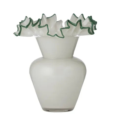 Elodie Glass Vase | Grey/Myrtle