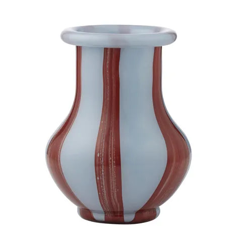 Peyton Glass Vase | Sky/Russet