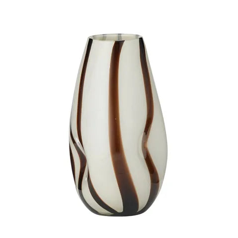 Wendy Glass Vase | Ivory/Cocoa