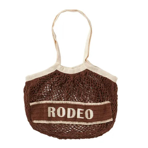 Rodeo Cotton Crochet Bag | Cocoa