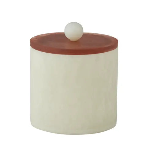 Bedi Resin Canister | Ivory