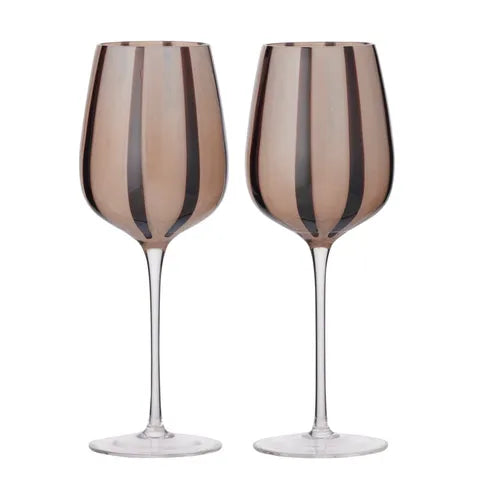 Aperitivo S/2 Wine Glasses | Nude/Black