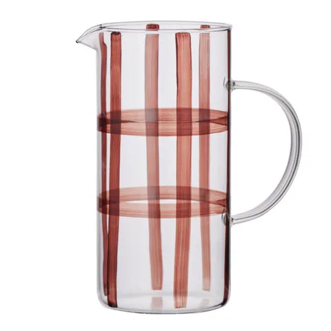 Max Glass Jug | Clear/Chocolate