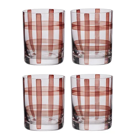 Max Glass Tumbler | Clear/Chocolate