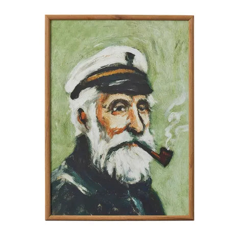 Salty Frame Glass Print