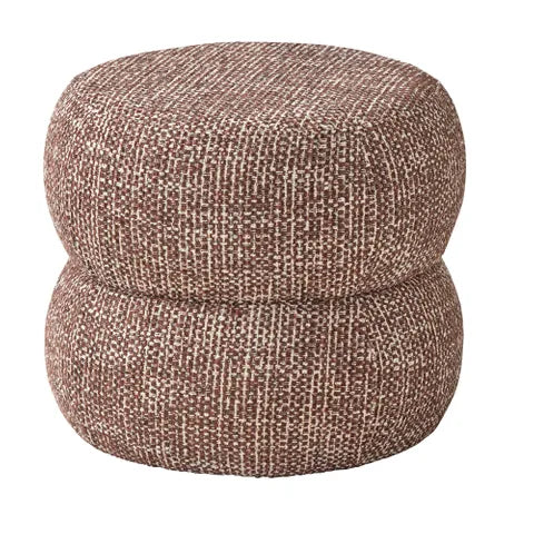 Phoenix Ottoman | Choc/White