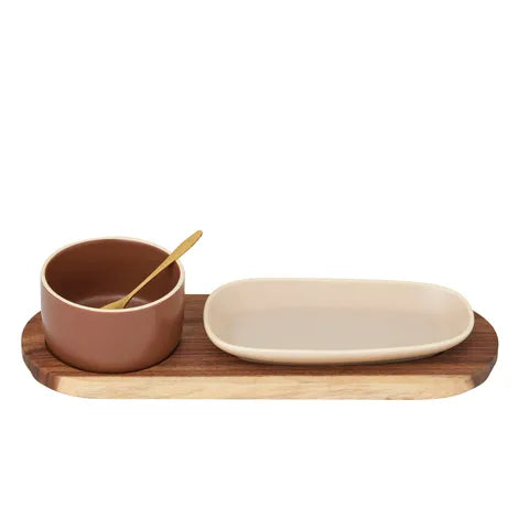 Paxton 4pc Serving Set | Clay