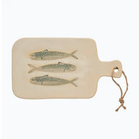 Riva Ceramic Tableware | Ivory/Blue