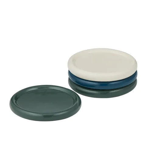 Orb S/4 Cer Coasters | Teal Multi