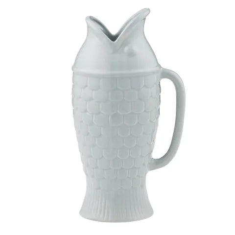 Fin Ceramic Jug | Steel