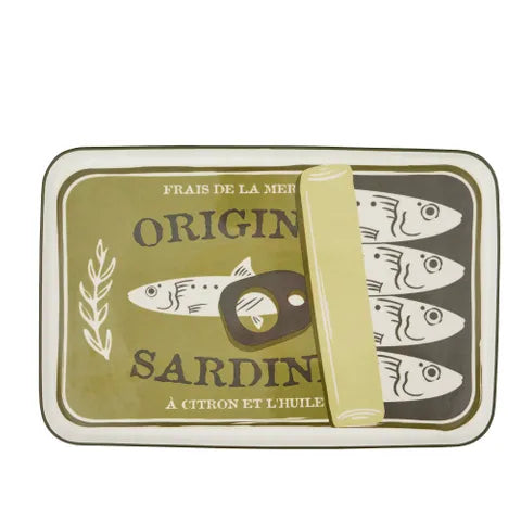 Lisbon Ceramic Sardine Platter | Green