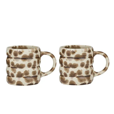 Dylan S/2 Ceramic Mug | Cocoa