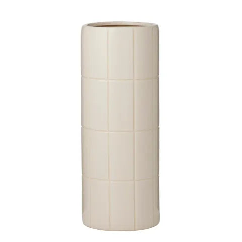 Boyd Ceramic Tile Vase | Ivory