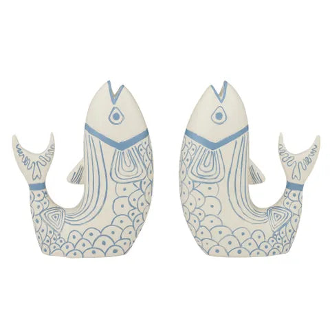 Fish Tale S/2 Resin Bookends