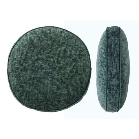 Lava Velvet Round Cushion | Forest