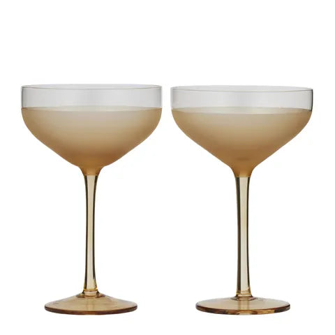 Hudson S/2 Coupe Glass | Amber