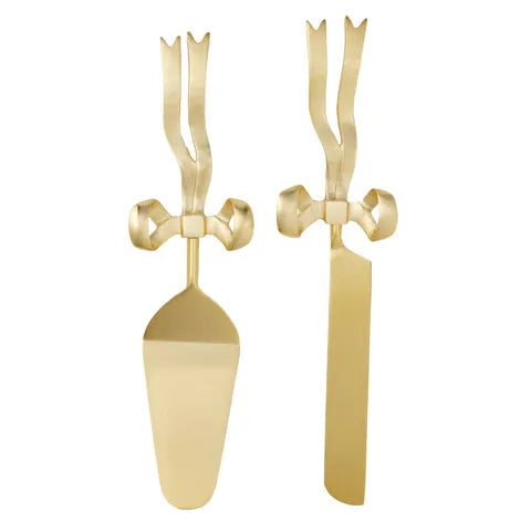 Marie 2-Piece Cake Server Set | Gold