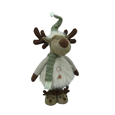 Stubby Deer w/Scarf Fabric