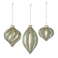 Glass Droplet Shiny | Gold/Green