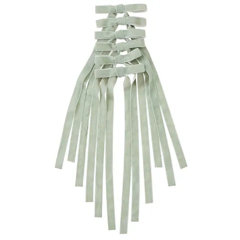 S/6 Bow Decoration Velvet | Sage