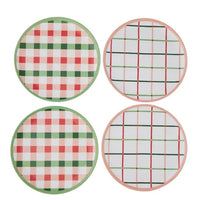 Plaid Melamine Plate