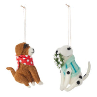 Loyal Dog Felt Hanging Ornament