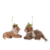 Merry Moo Ornament Felt | Brown
