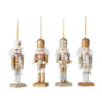 Dashing Nutcracker Wood | Gold/White