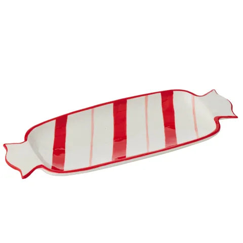 Bon Bon Plate Ceramic | Red/Pink
