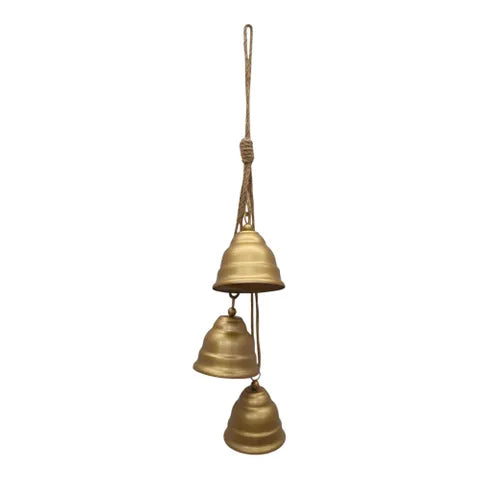 Trio Bell Door Hang Metal | Bronze