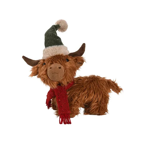 Highland Cow Standing Fabric | Multi