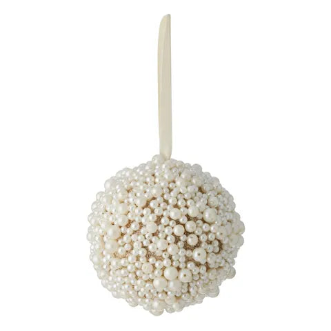 Pearl Adorn Bauble Glass/Metal | Gold