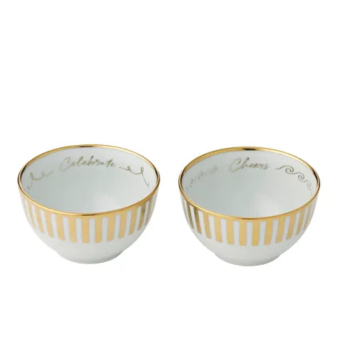 Soire Bowl Ceramic | Gold