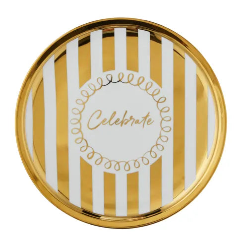 Soire Platter Ceramic | Gold